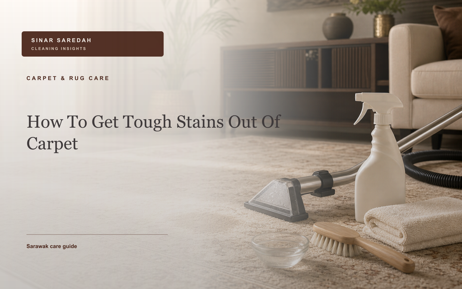 How To Get Tough Stains Out Of Carpet | Sinar Saredah