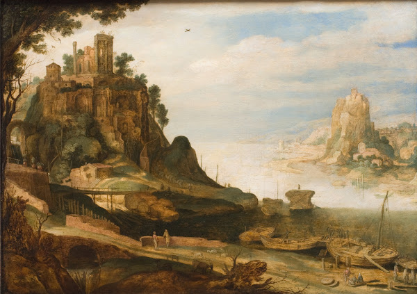 Coast Landscape with the so called Temple of Sibyl at Tivoli 1620  1629