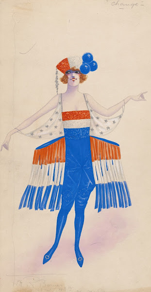 Costume for girls in red white and blue 1922