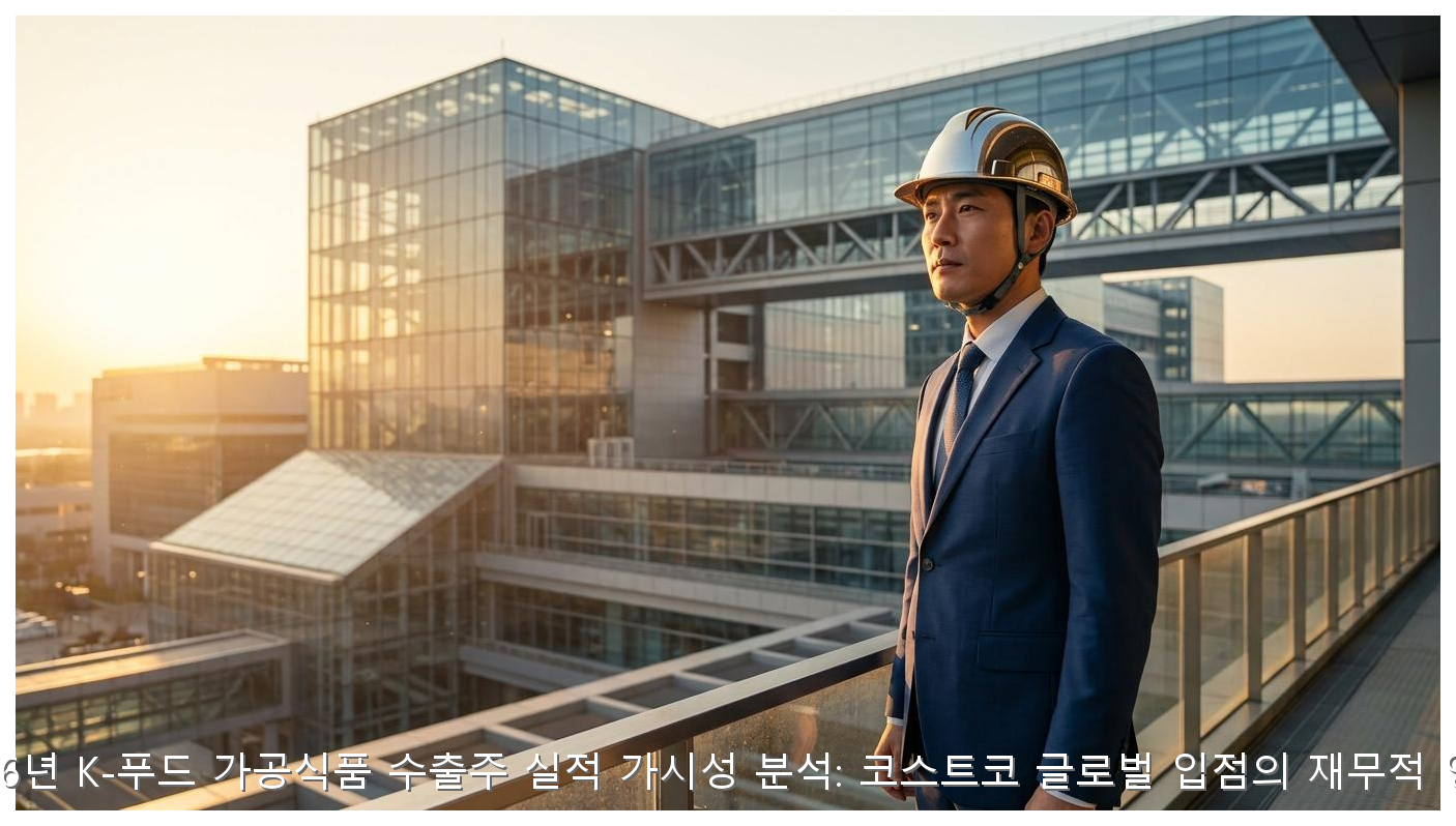 2026년 K-푸드 가공식품 수출주 실적 가시성 분석: 코스트코 글로벌 입점의 재무적 영향 핵심 안내 및 분석 인포그래픽 (6)