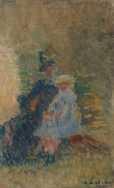 La Mère et lenfant sur un banc