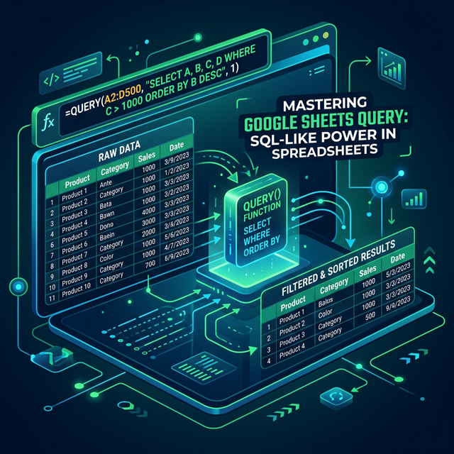 Hàm QUERY Trong Google Sheets: Viết SQL Ngay Trong Bảng Tính