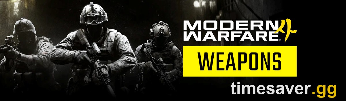 Modern Warfare 4 official weapons artwork showing three operators with rifles, headlining the launch arsenal