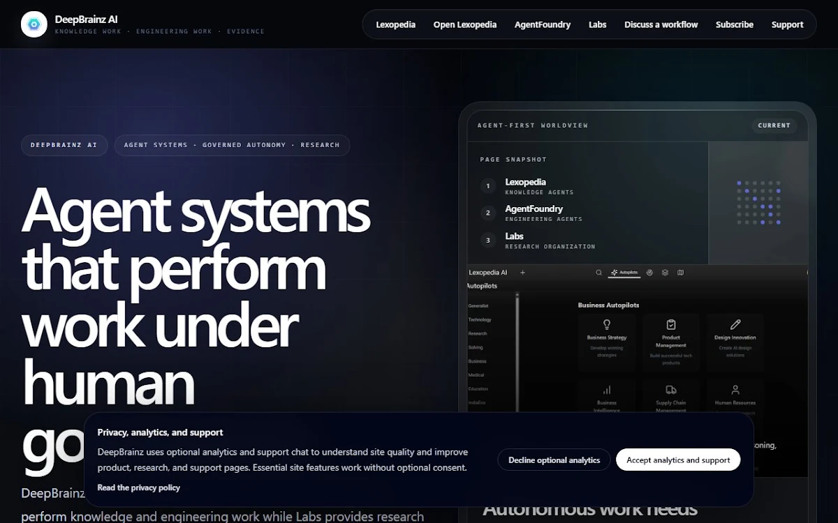 Captura de DeepBrainz Universal AI