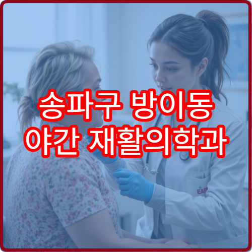 송파구 방이동 야간 재활의학과 진료 병원 도수 치료 정보