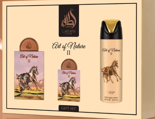 ESTUCHE LATTAFA ART OF NATURE II UNISEX 3PZS 100ML EDP + 20ML EDP + SPLASH