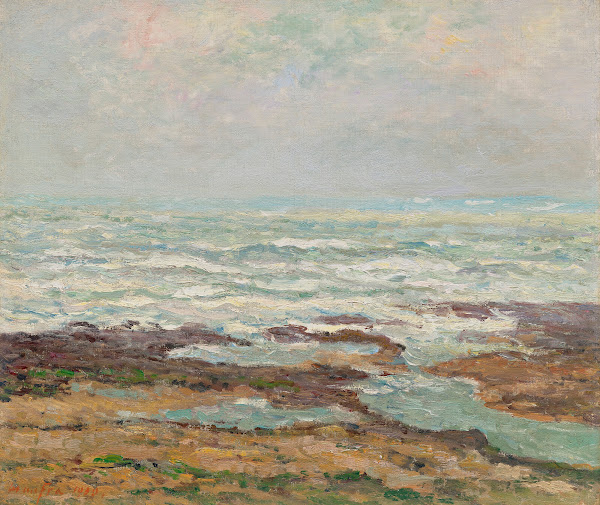 Marine mer montante Yport 1900