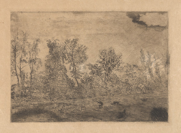 Windstoot in het geboomte 1888