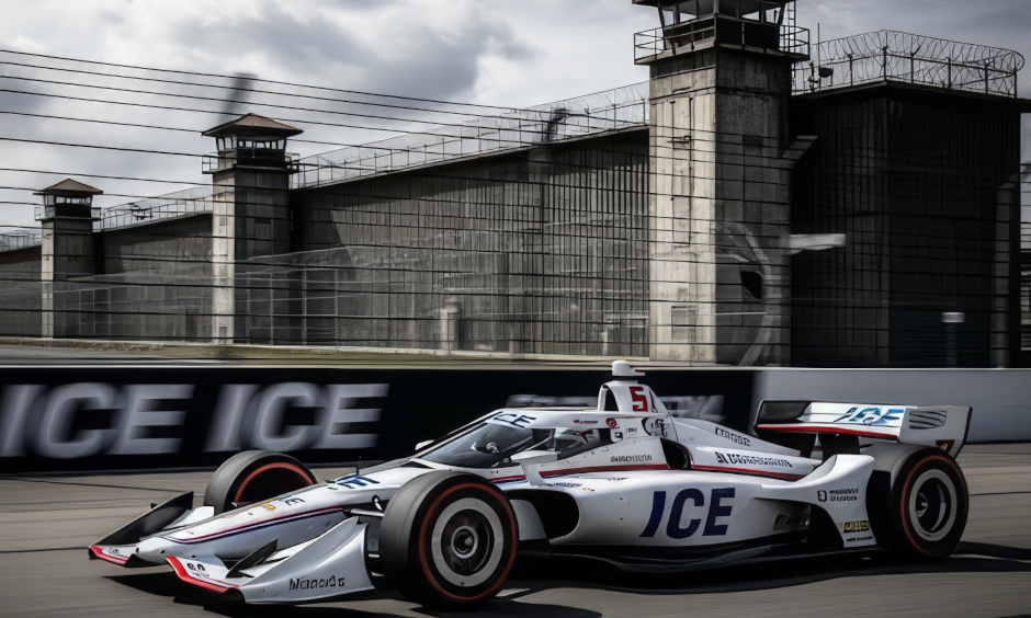 INDY REPUDIA USO DO CARRO COM LOGOTIPO DO ICE EM CAMPANHA DE SEGURANÇA DOS EUA.