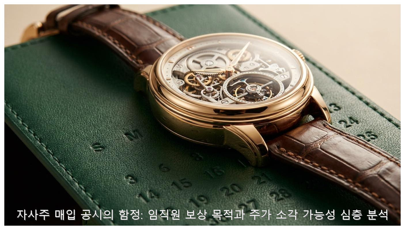 자사주 매입 공시 분석: 임직원 보상 목적과 주가 영향 핵심 안내 및 분석 인포그래픽 (6)