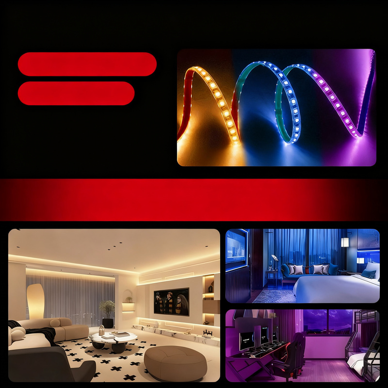 LED Strip with Remote Control, 3-Color Change