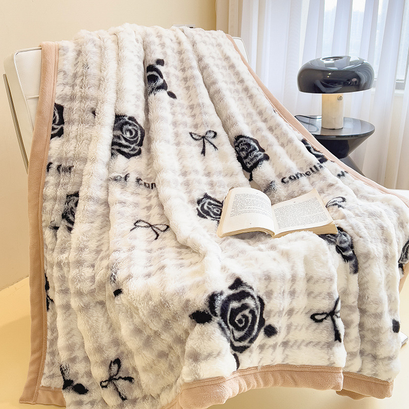 Fluffy cuddle blanket, winter warm, various sizes