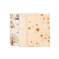 Diaper Twins calico 110x80 3 pcs multicolor