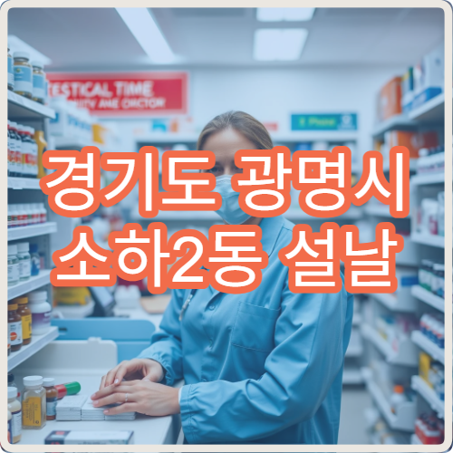 경기도 광명시 소하2동 설날 명절 기간 영업 약국 찾기
