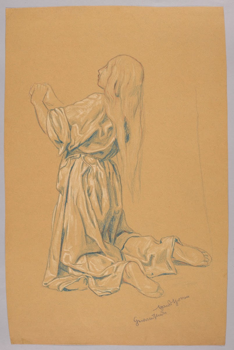 Study of a Kneeling Woman 1908