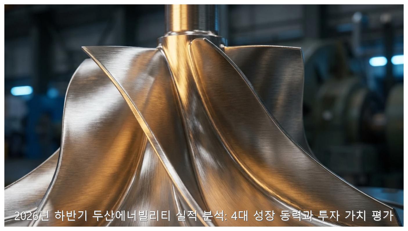2026년 하반기 두산에너빌리티 실적 분석: 4대 성장 동력과 투자 가치 평가 핵심 안내 및 분석 인포그래픽 (5)