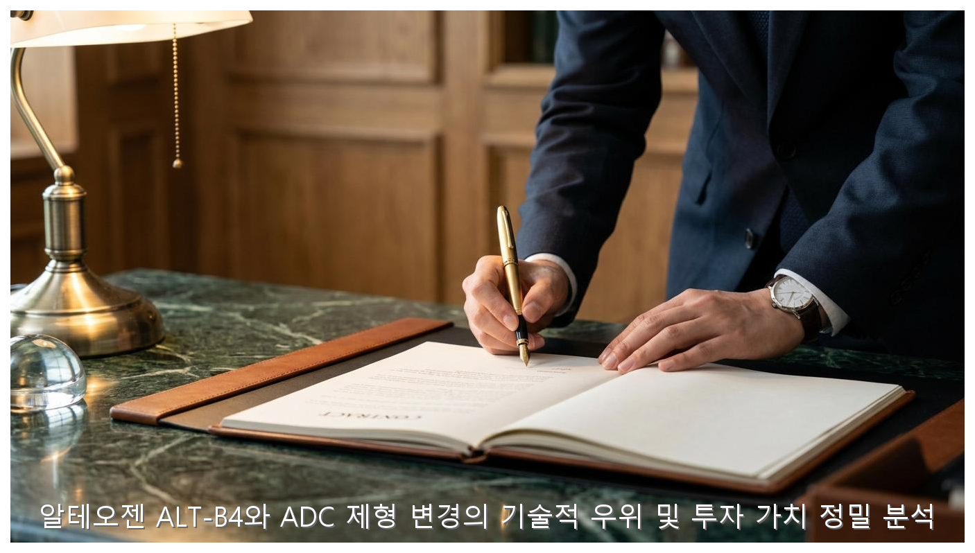 알테오젠 ALT-B4와 ADC 제형 변경의 기술적 우위 및 투자 가치 정밀 분석 핵심 안내 및 분석 인포그래픽 (2)