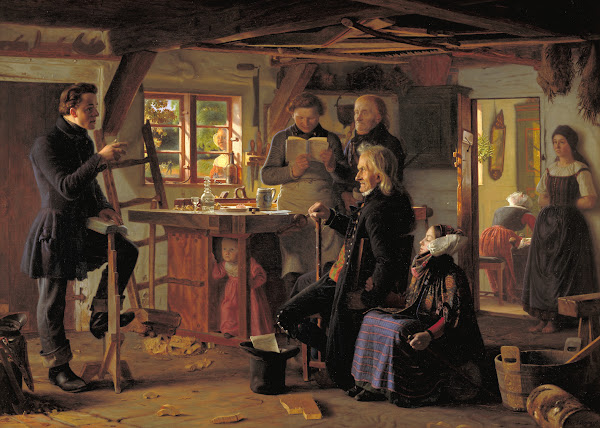 Mormoner på besøg hos en tømrer på landet 1856