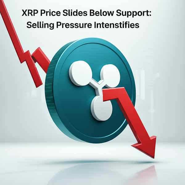 XRP Price Slides Below Support: Selling Pressure Intensifies