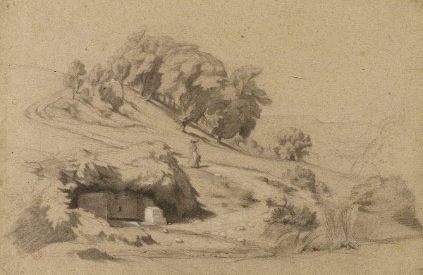 Paysage avec femme et enfant 19th century