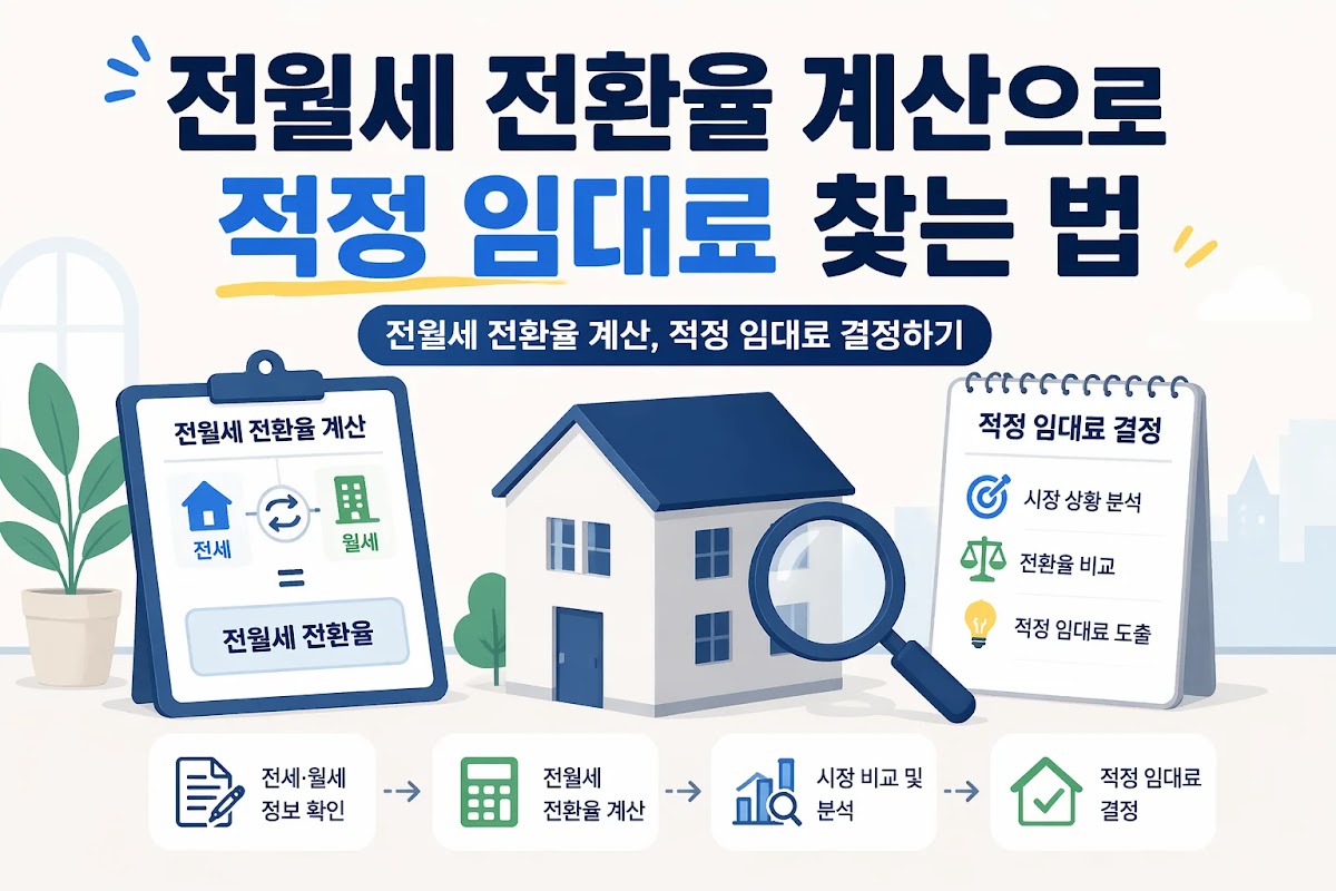 전월세 전환율 계산으로 적정 임대료 찾는 법