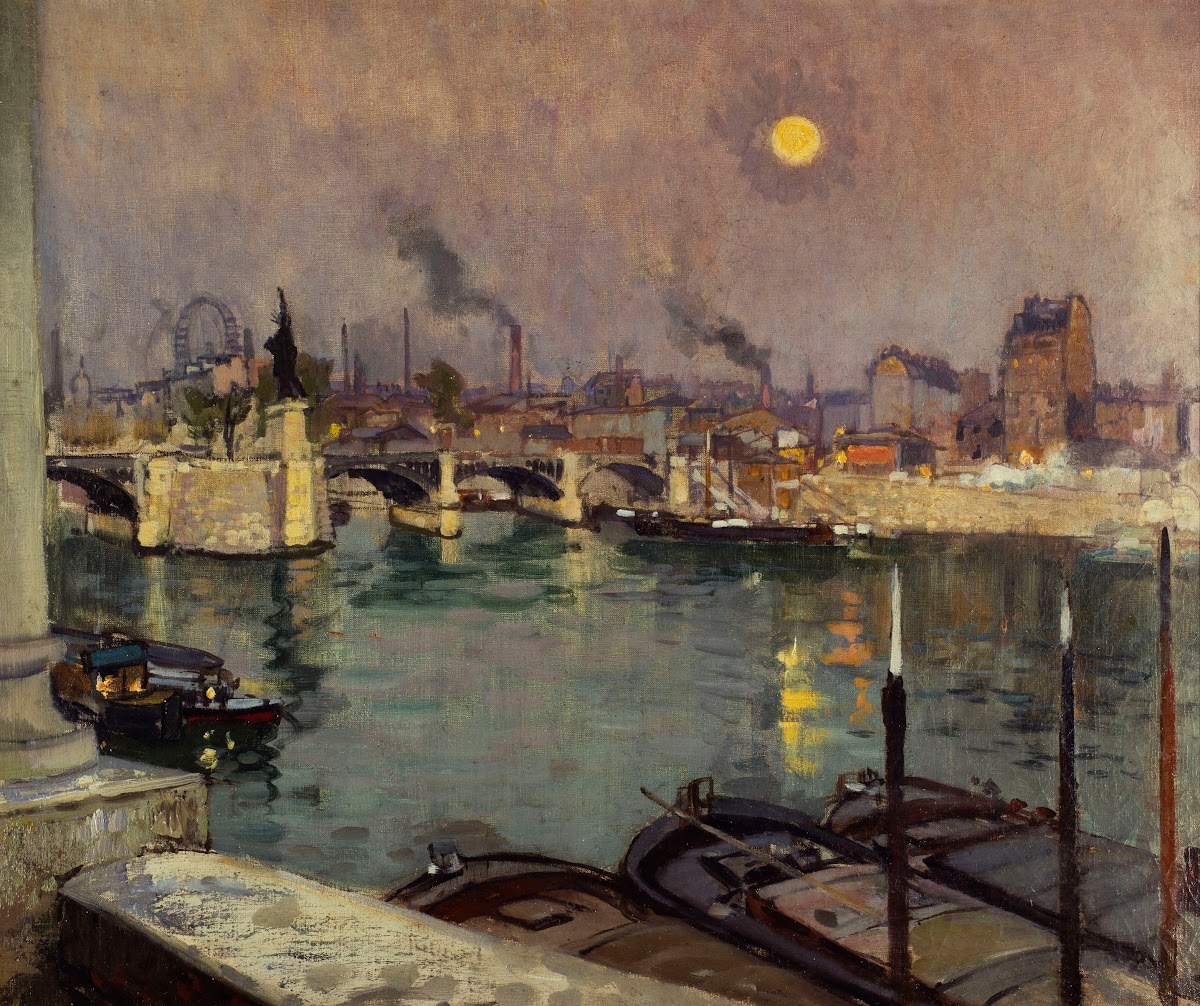 Le Pont de Grenelle vu de la maison de lartiste quai Louis Blériot actuels 15ème