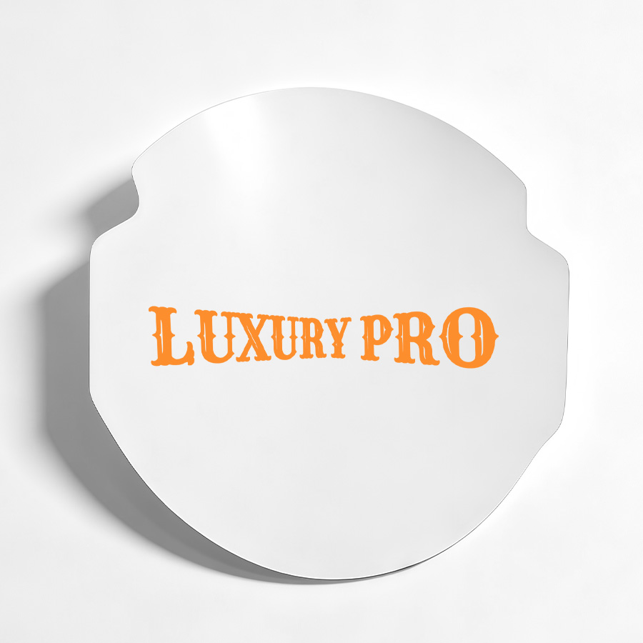 Adhesive sticker - white base