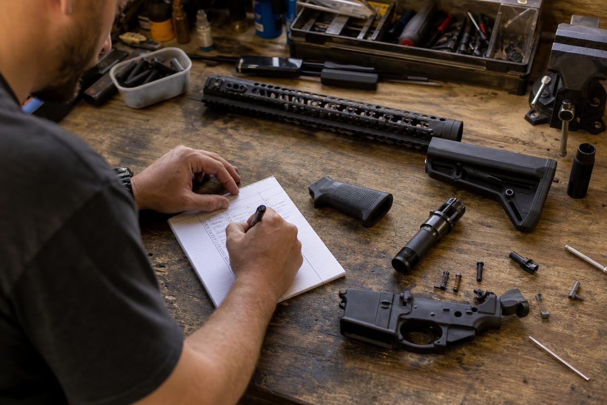 AR-15 parts checklist for a first AR-15 build