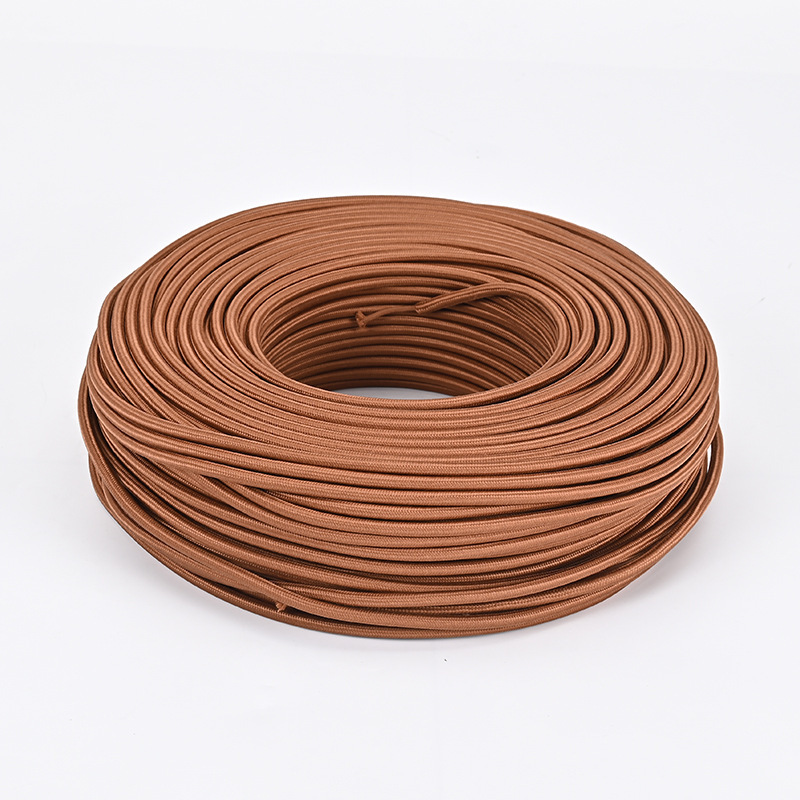 Textile-insulated power cable 2×0.75 mm²