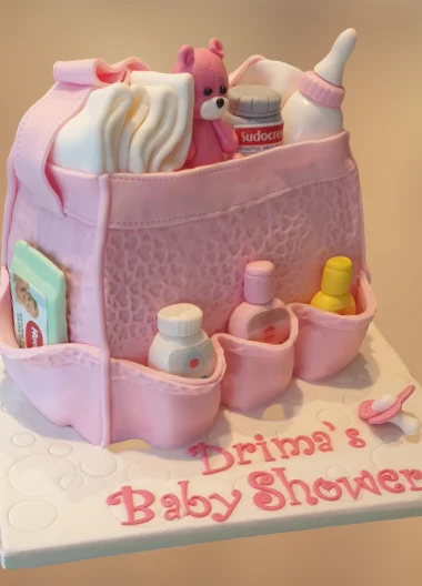 Baby Bag Baby Shower Cake CB-NC314