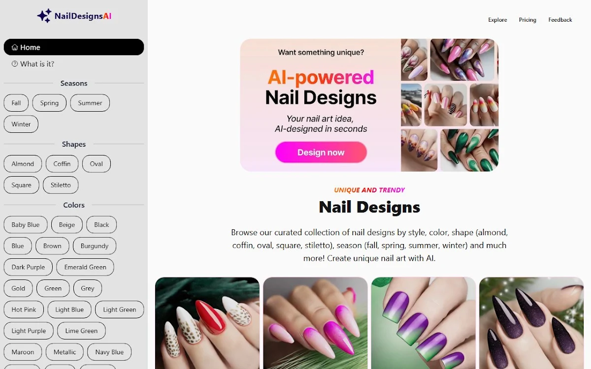 Captura de Nail Designs AI