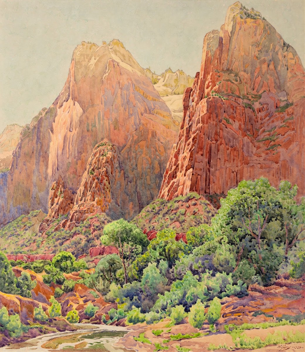 The Patriarchs Zion National Park 1924