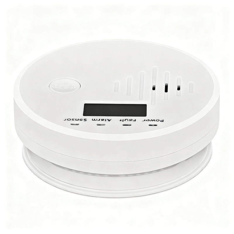 Carbon monoxide detector with LCD display