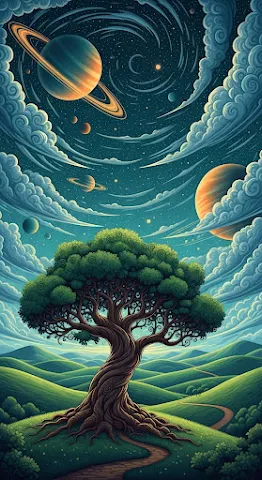 Arboreal Cosmic Dreamscape