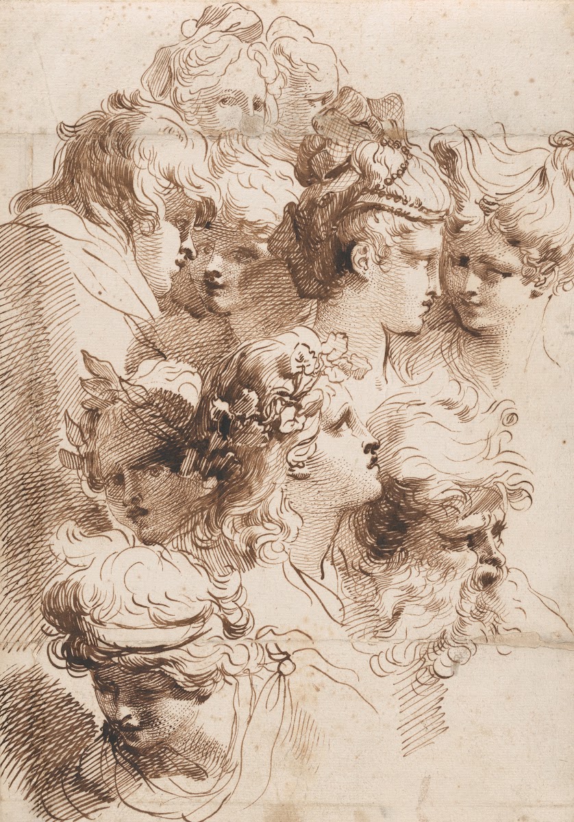 A Sheet of Heads 18th century