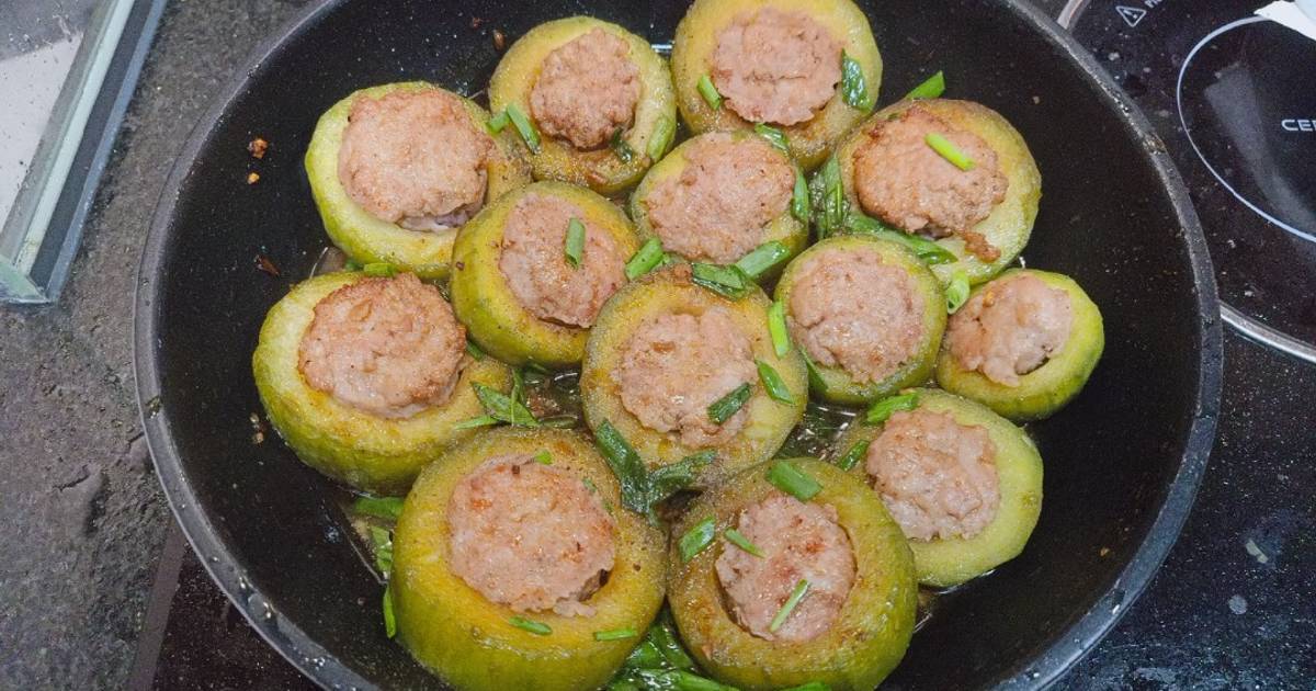 Bí đao dồn thịt kho nước tương