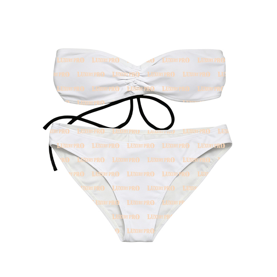 AOP PTB Women’s bandeau bikini with padding