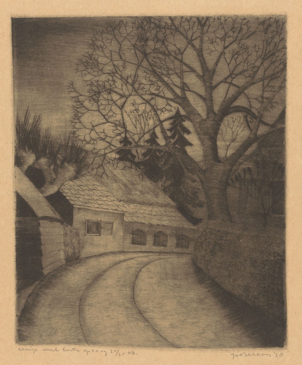 Weg en boerderij 1928