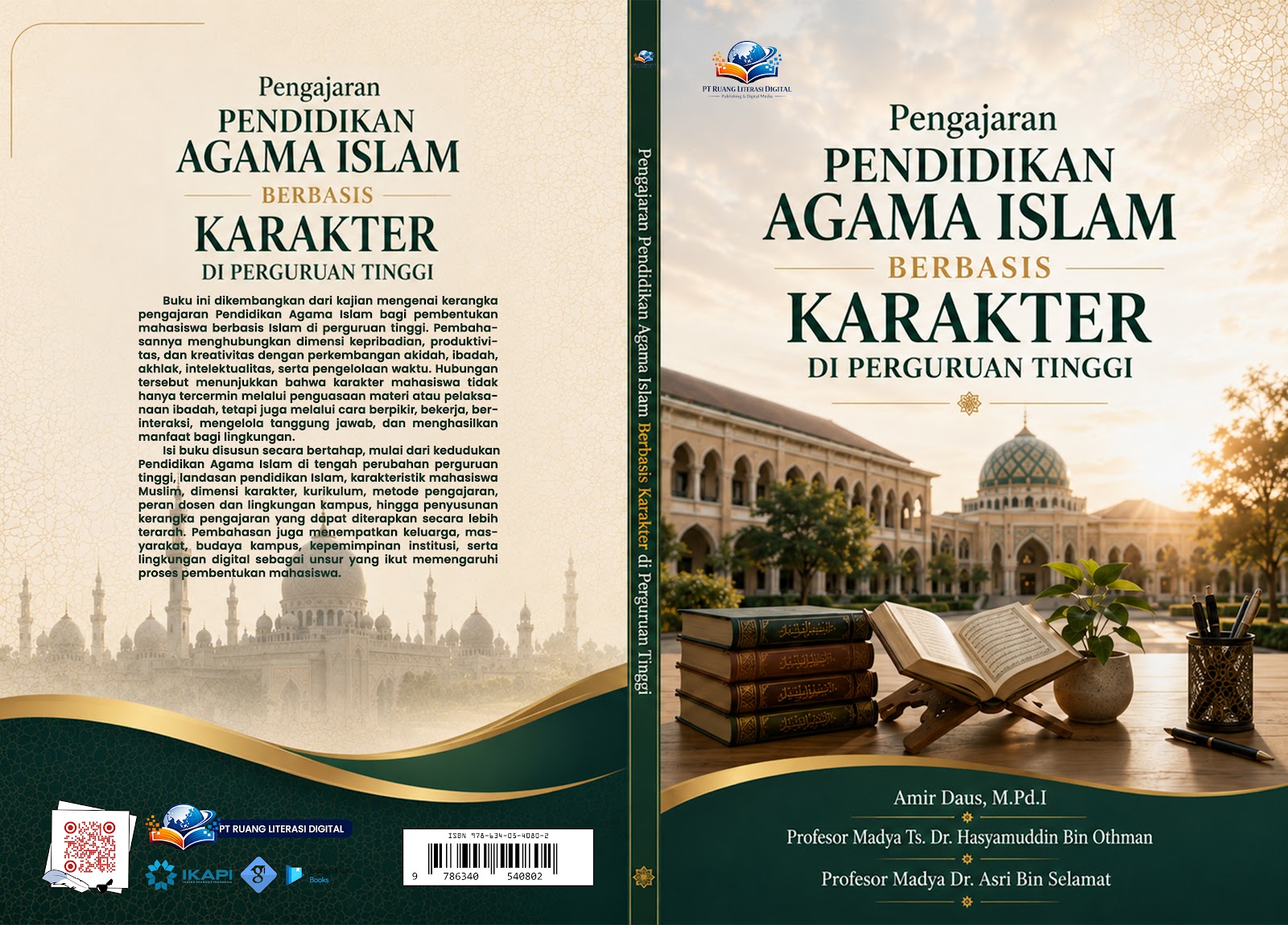 Cover depan Pengajaran Pendidikan Agama Islam Berbasis Karakter di Perguruan Tinggi