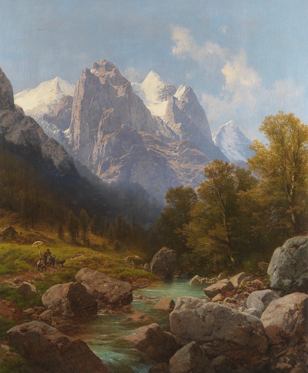Der Maler im Gebirge 1884
