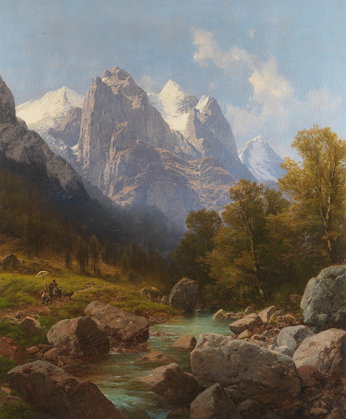 Der Maler im Gebirge 1884