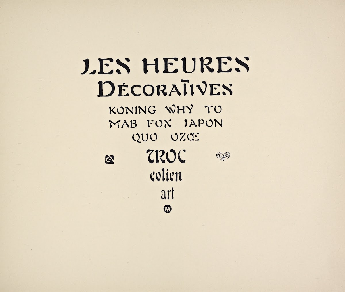 Beispiele kunstlerischer Schrift Pl001 1900