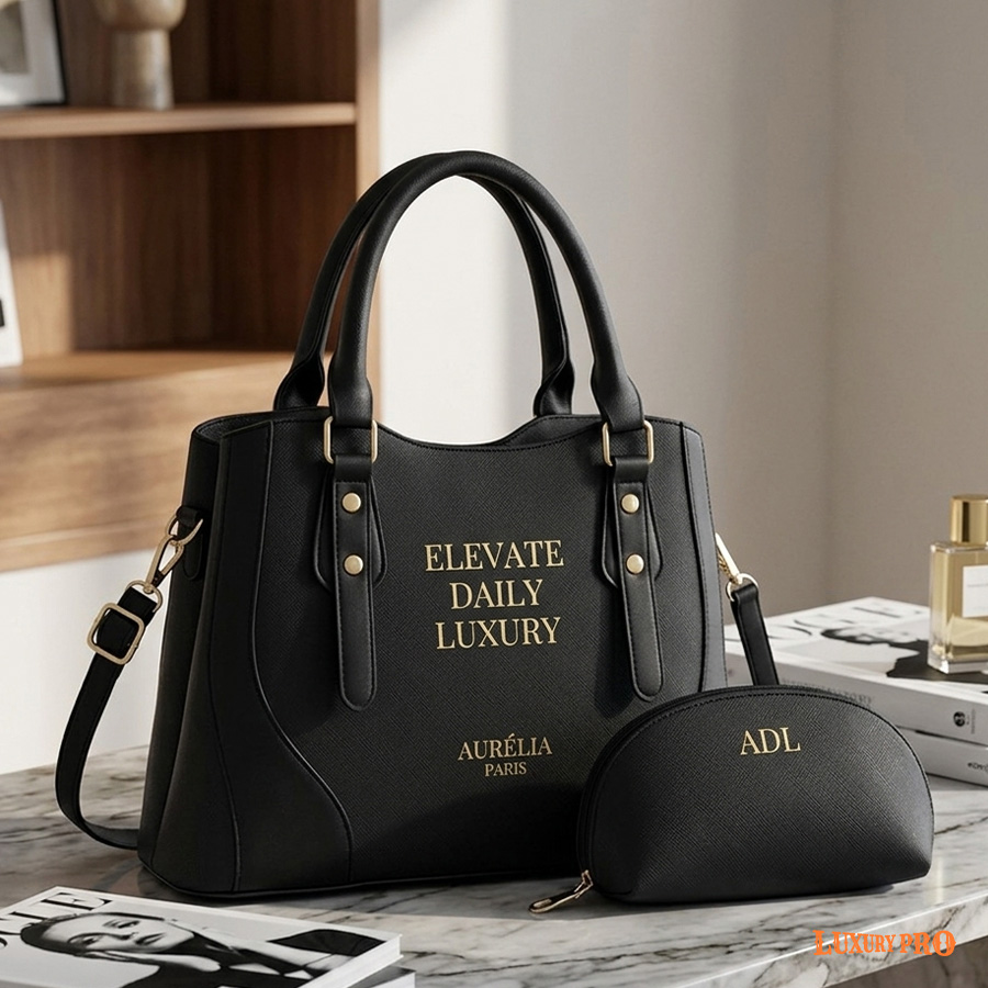 Women's Curved Tote Bag Set