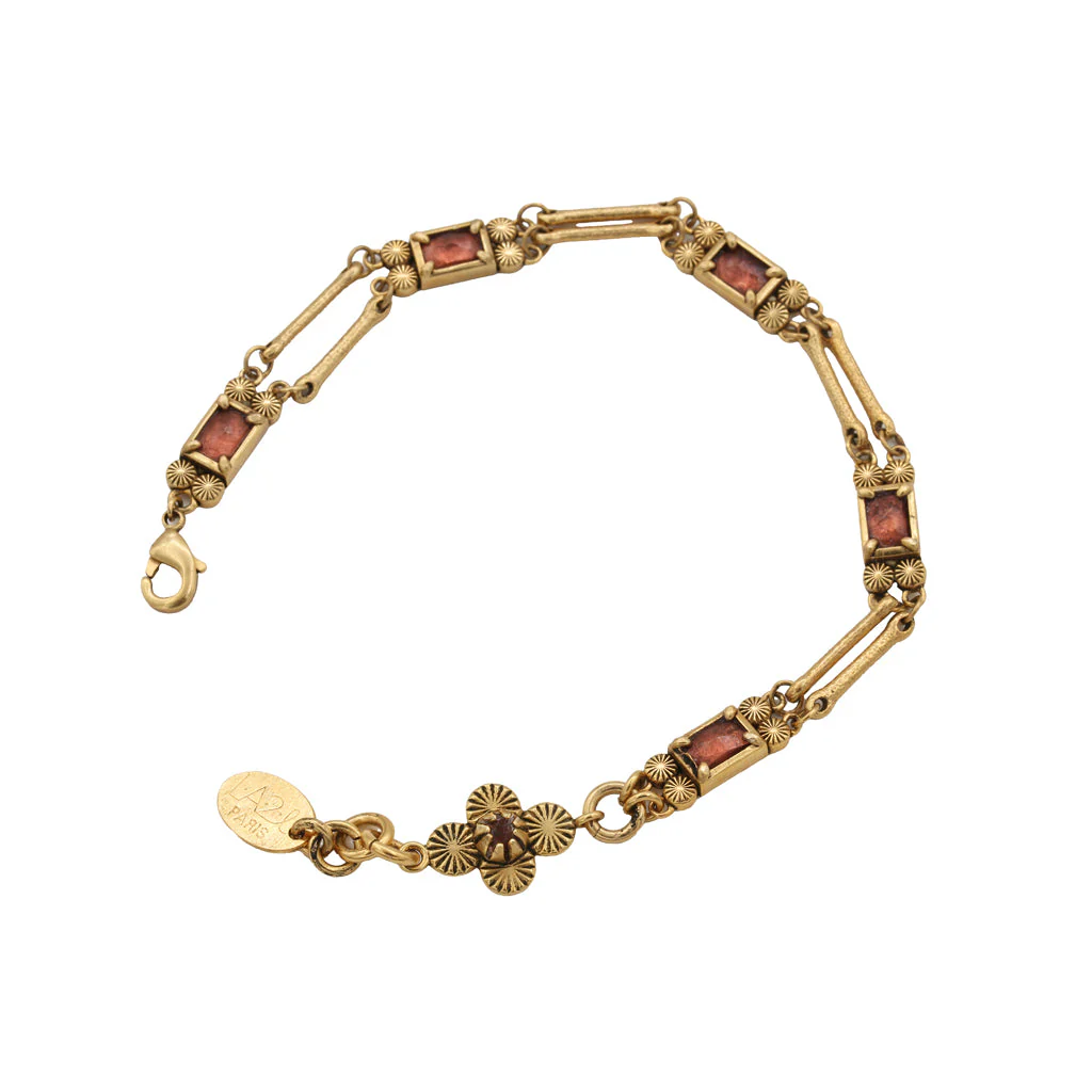 Браслет Simone розовый турмалин