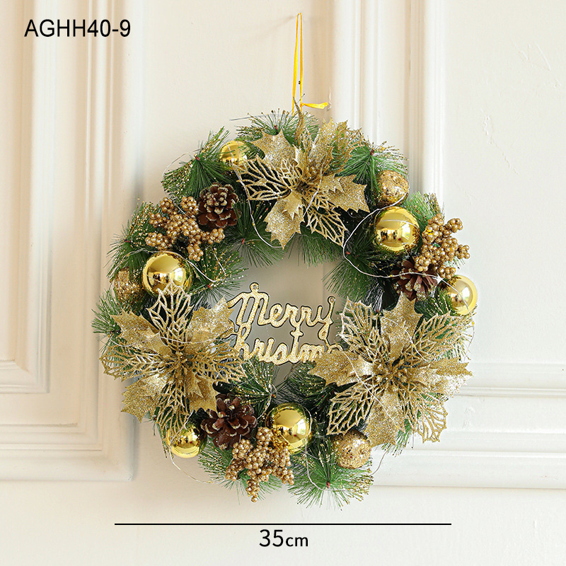 Weihnachtskranz mit Beleuchtung, PVC, verschiedene Ausführungen