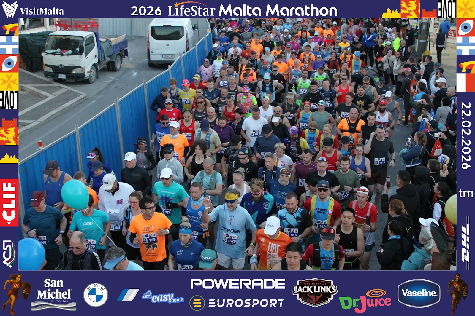 Salida masiva del Malta Marathon