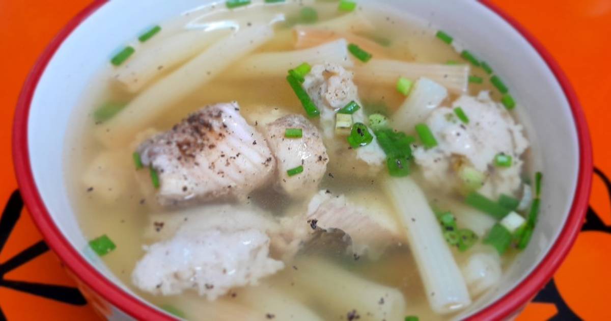Nui nấu cá lóc chả cá