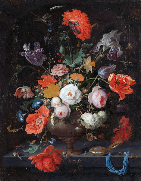 Still Life with Flowers and a Watch c 1660   c 1679