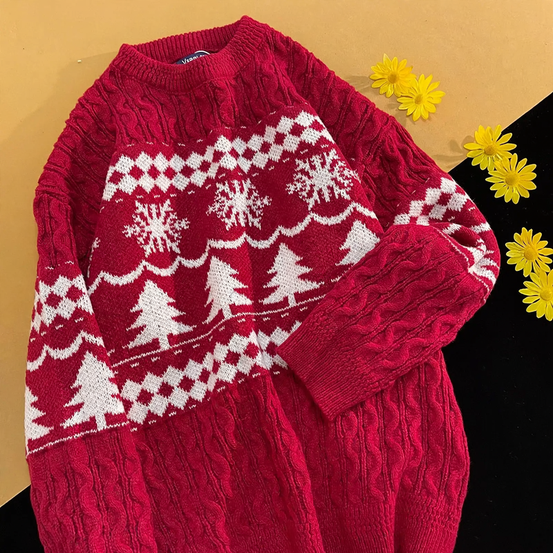 Loose knit sweater in Japanese style