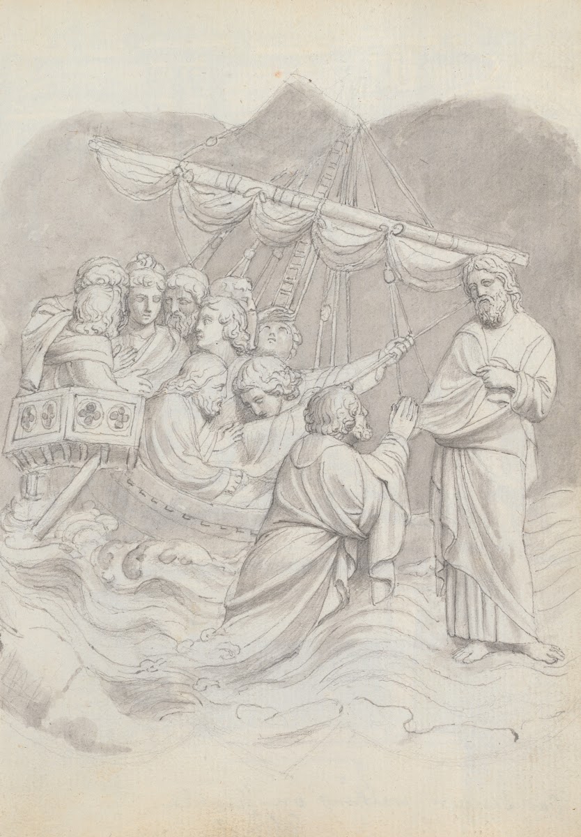 Christ in the Storm from Lorenzo Ghibertis Baptistery Doors Florence 1787